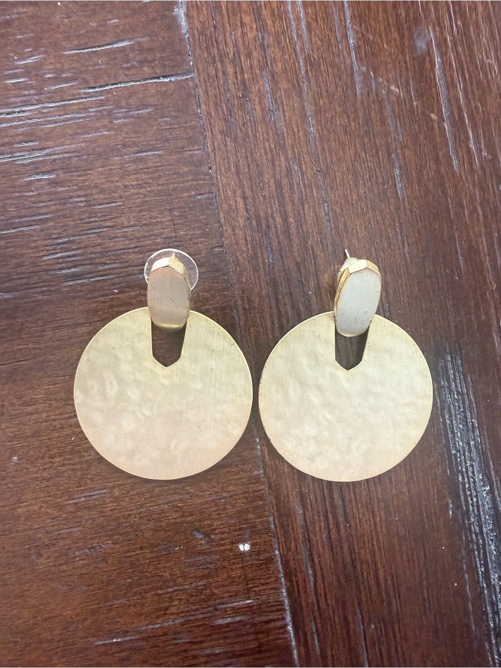 Kendra Scott Diane Matte Gold Statement Disc Earrings